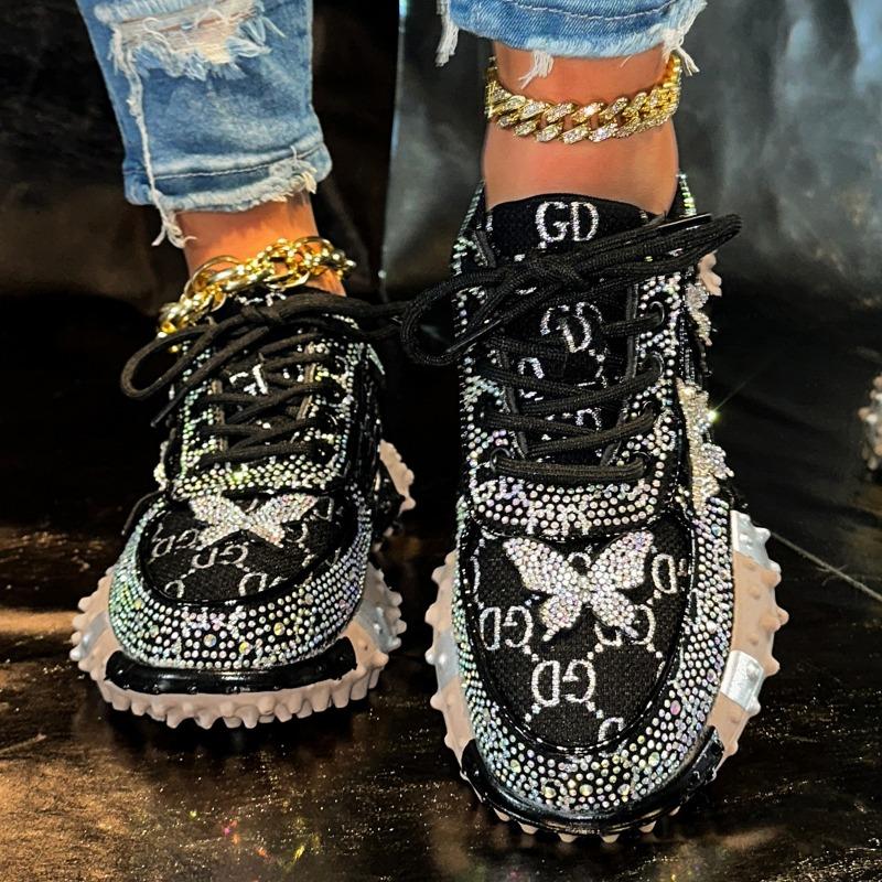 New Water Diamond Casual Sports Shoes, Dad Shoes, Low-top Single Shoes