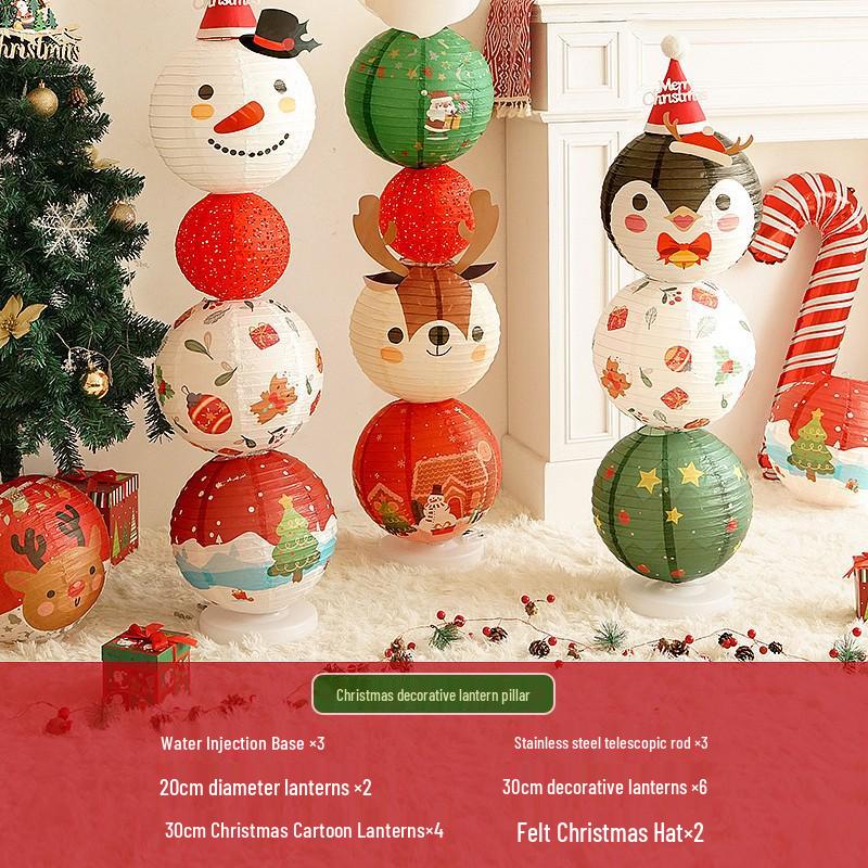 Christmas Lantern Ornaments for Mall and Store Window Displays