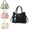 Stylish Pu Tote Bag For Women With Large Capacity And Trendy Fringe Design In Beige Pink Green And Black