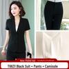Elegant Women's Summer Suit Set - Professional, Short-Sleeved Front Desk Uniform, Thin Style