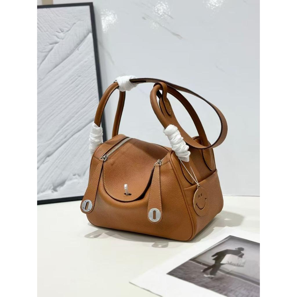 New leather pillow bag women's bag one-shoulder hand-held fashionable and versatile temperament mature woman bag