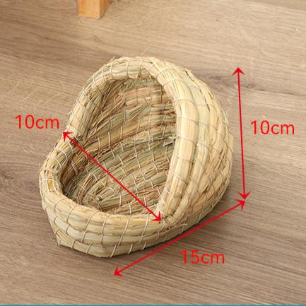 Grass Woven Bird Nest Rabbit Grass Nest Grass Mat Hamster Accessories Slippers Rabbit Nest Rabbit Winter Warm Pet Supplies