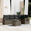 VidaXL Garden Lounge Set with Cushions 6 Pcs, Patio Sofas, Patio Furniture Set, Outdoor Furniture, Grey 3252477