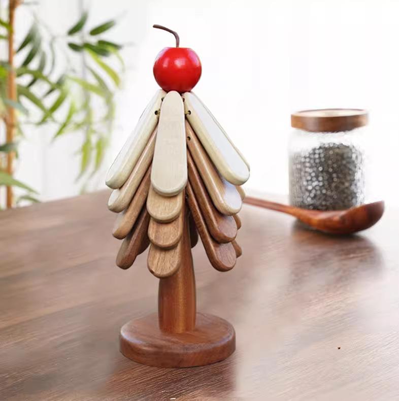 

Съемный деревянный набор подставок под рождественскую елку - Термостойкая настольная подкладка