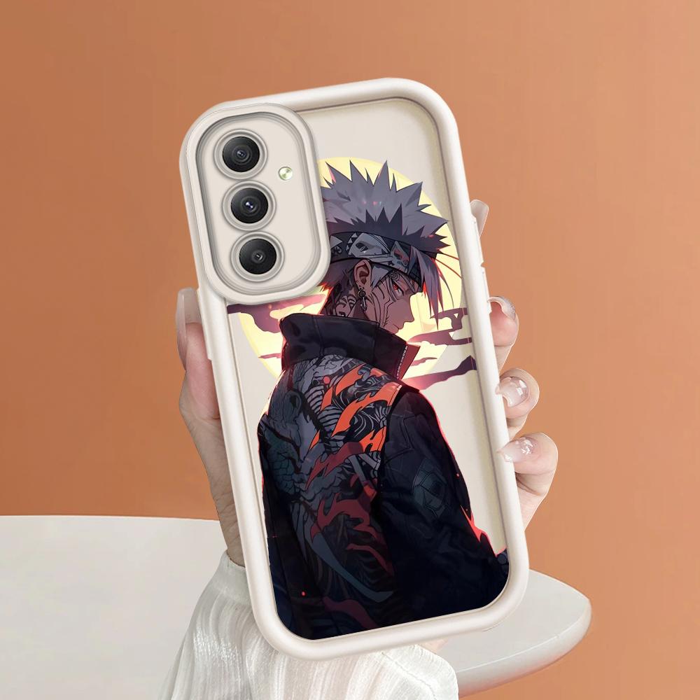 Weiches Silikon-Telefongehäuse mit quadratischem Leiterdruckmuster, vollständige Abdeckung, Kamera, stoßfestes Schutzgummigehäuse für Samsung