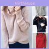 Luxurious Women Winter Warm Turtleneck Sweater Pullover With Cozy Knitted Design