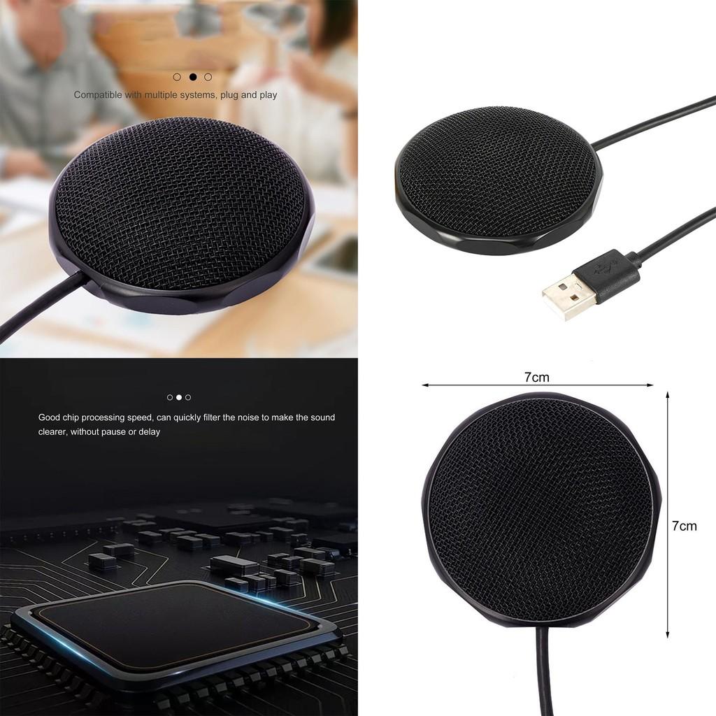 Usb Microphone 360 Degree Omnidirectional Design For Remote Office And Meetings