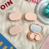 Effen Kleur Meisjes Contactlenzen Box Lens Case Vrouwen Draagbare Leuke Brillenkoker Houder Ogen Care Tools Kit Set Container