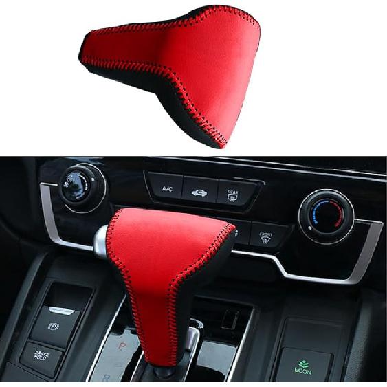 Gear Shift Knob Cover Automatic Transmission Boots Shift Lever Leather Sheath Accessories Fit for Honda CR-V CRV 2017 2018 2019 2020 2021