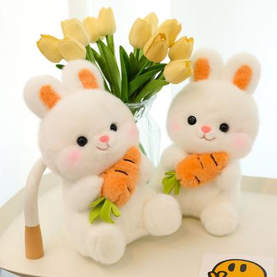 Niedliche Karotten-Hasen-Puppe Plüschtier Kinder Beruhigungspuppe Mädchen Kissen Geschenk