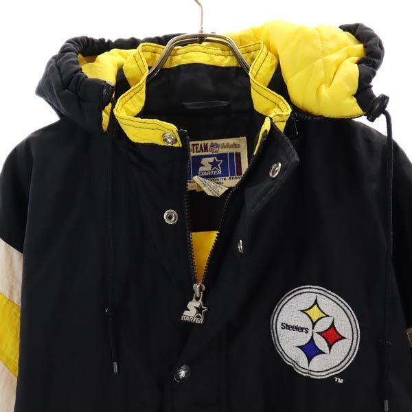 STARTER 90s NFL Pittsburgh Steelers Back Logo Embroidery Nylon Jacket Men's Used