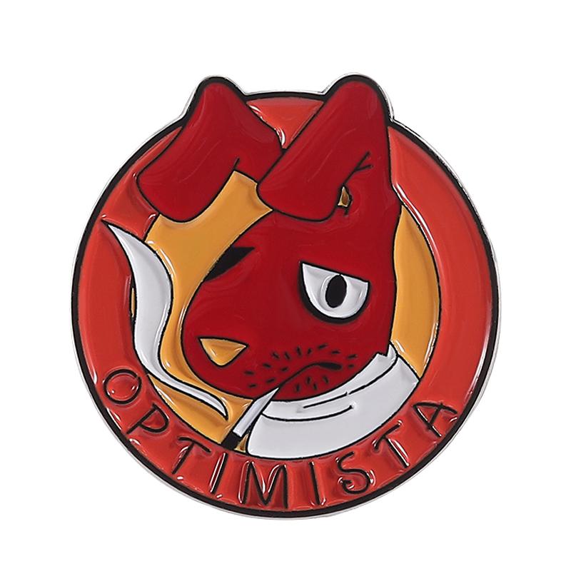 Humor Comedy Anime Movies Character Enamel Pins Cartoon Red Eared Rabbit Brooch Backpack Lapel Badge Jewelry Gifts for Friend