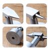 Doppelhorn Amboss Stahl Schmuckhorn Werkzeug mit Rundem Sockel, Flacher Seite und Konischem Horn zum Schmuckformen, Metallumformen, Schmieden und Reparaturarbeiten