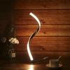 Neoglint 10W Spiral LED Table Light Dimmable 3 Lighting Colors Bedside Desk Lamp Nightstand Lamp for Bedroom Living Room