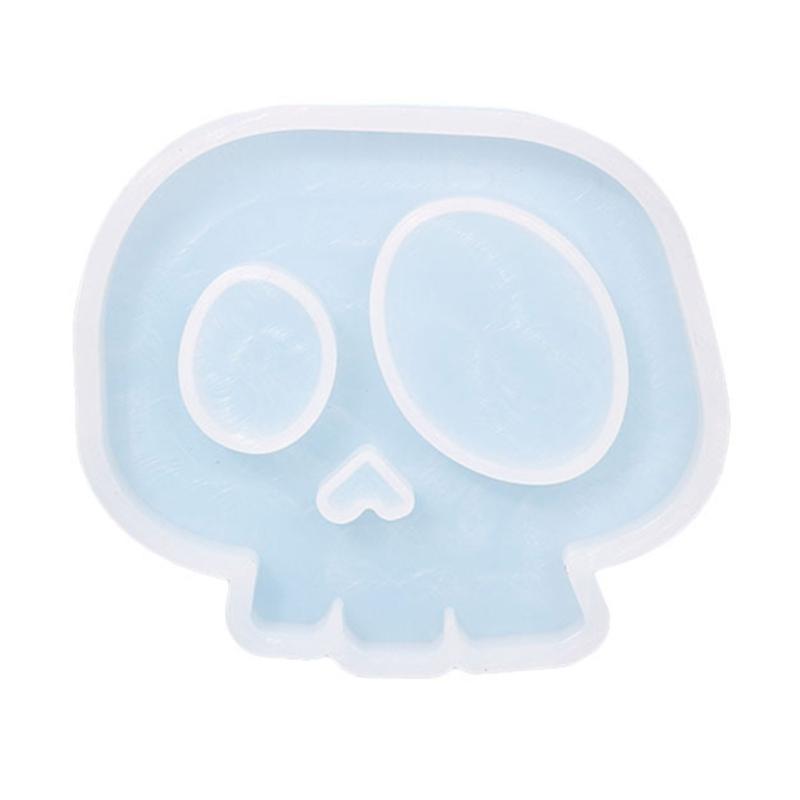 Diy Homemade Mold Coffee Coaster Cobweb Skull Graveyard for Creative Silicone Mold Crystal Placemat Mold for Diy Craft 1
