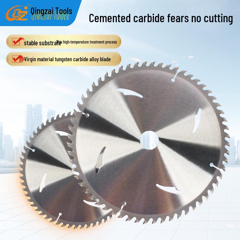 8-Inch Alloy Circular Saw Blade, 60 or 80 Teeth, Dust-Free for Wood Cutting