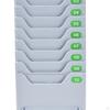 Time Cards Rack Card Holder with 10 Pocket Slot Gray Outdoor for Office Punch in Clock Out