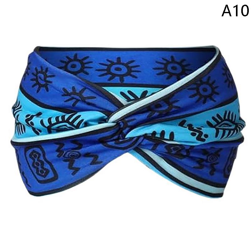 

Широкая высокопрочная богемная спортивная повязка на голову для йоги в африканском стиле, повязка на голову для йоги для упражнений