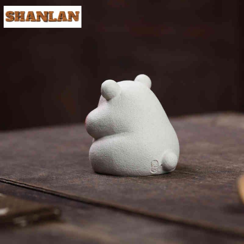 Yixing Zisha Little Fat Mouse Incense Stick Tea Pet Retro Flowerpot Landscaping Tea Figurine Play Toys Tea Statue Ornaments Gift