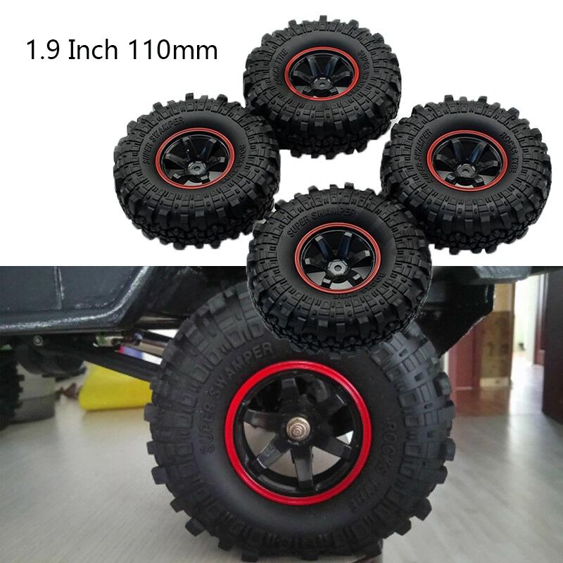 4 Stück 110mm Super Swamper Reifen RC Crawler Reifen Mit Schaumstoffeinsatz Für Ultimativen Grip