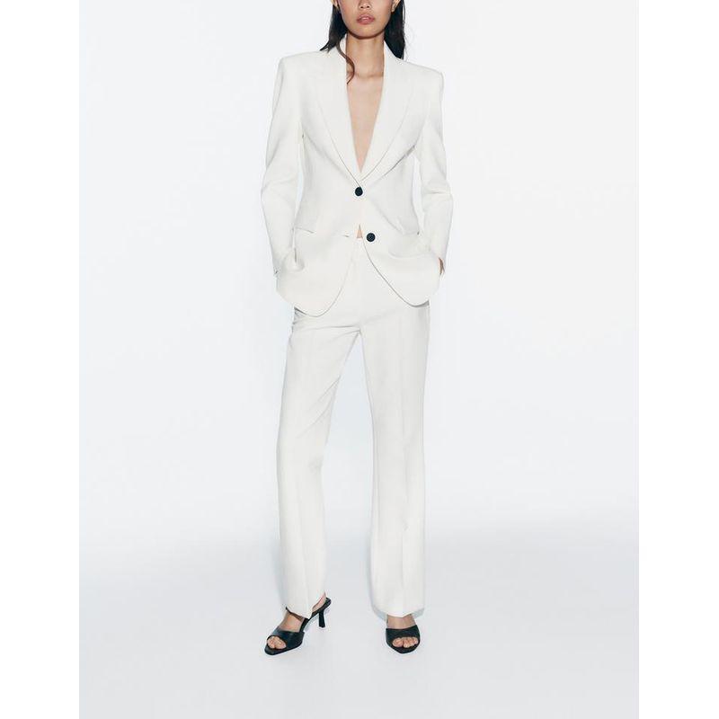 Stitching Slim Fit Blazers 2191600 2753345 Trumpet Pants 2192600 2753245