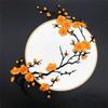 Apparel Flower Shaped Plum Blossom Applique Embroideried Self-adhesive Cloth Patches Iron on DIY Clothes Sticker Sewing