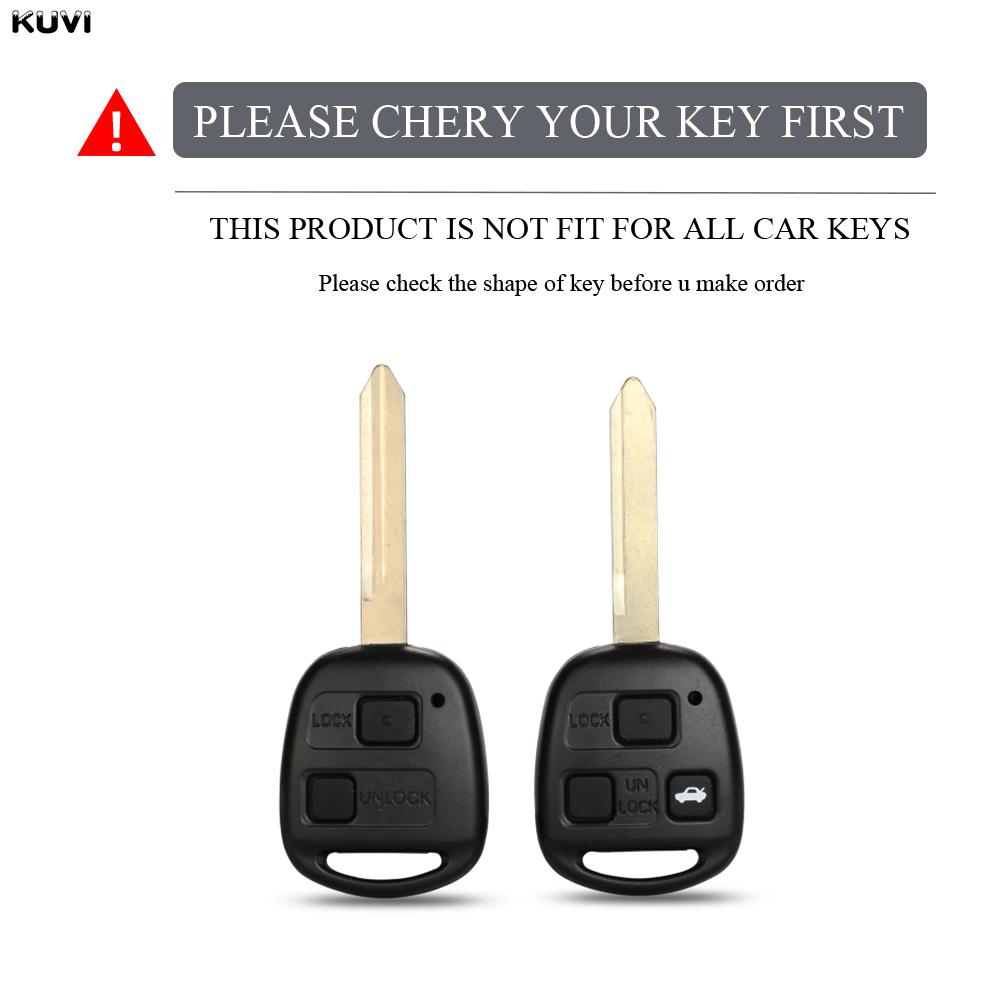 2 3 Buttons Tpu Car Key Case Fob Keychain Shell Toy43 For Toyota Corolla Camry Yaris Land Cruiser Avensis Prado 120 Rav4 Kluger