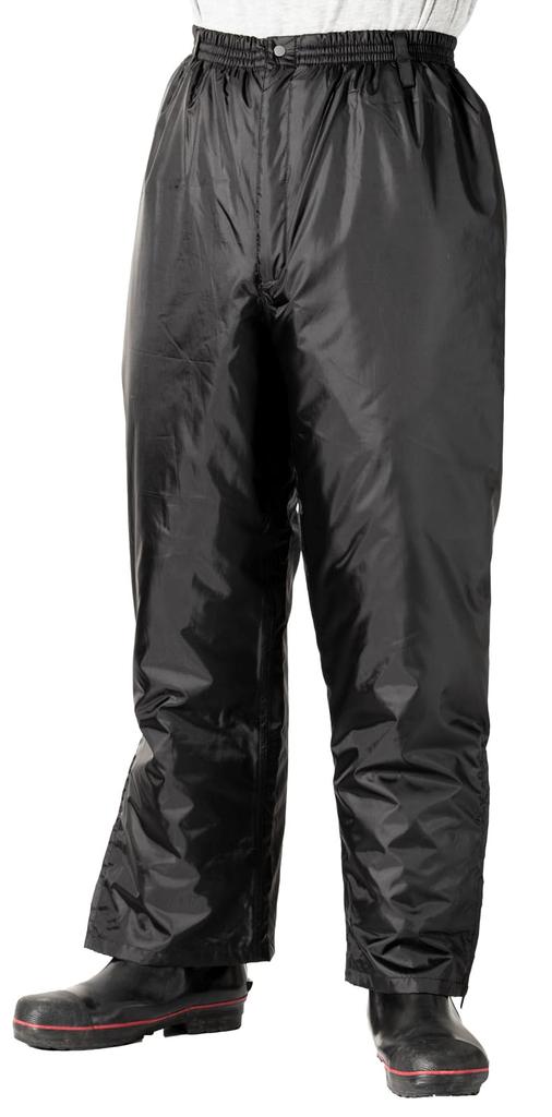 Rain Pants Droplet Zipper at Black M [Makku] (Water Resistance 10,000mmH2O) (Waterproof/Cold Protection) (Water Prevention) (Front Zipper) (Long Hem)