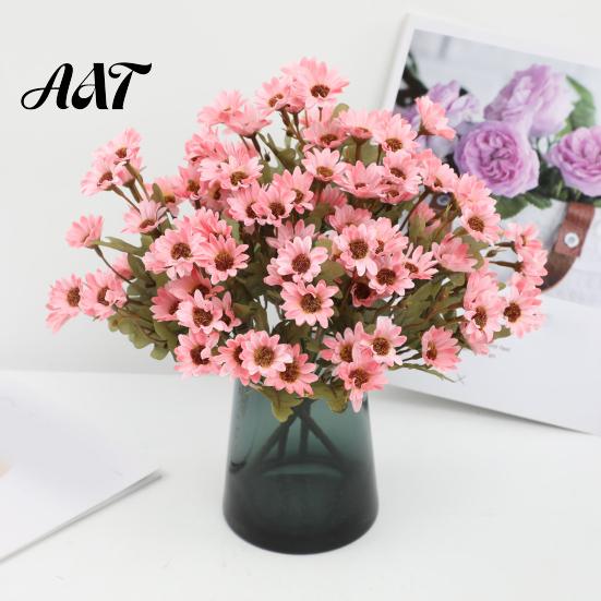 Lifelike Artificial Flowers for Home Decor Daisy Flowers, Realistic Plastic Floral Arrangements, Reusable Faux Flower Bouquet, Decorative Silk Wedding