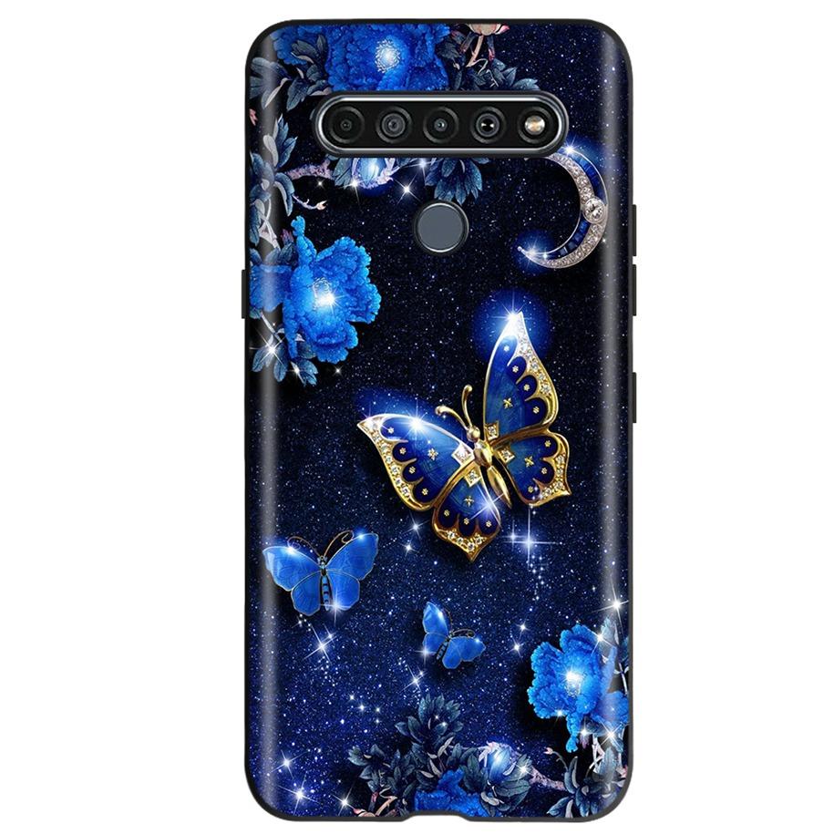 Per Custodia LG K51S 2020 Cover Carina Stampata con Farfalle Per LGK51S LM-K510 Custodia Morbida Per LG K41S LM-K410 Funda su LGK41S K 41S Bumper