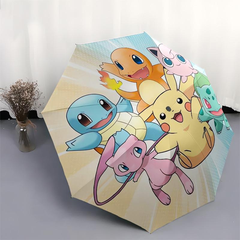 1pc Pokemon Characters Themed High-quality Umbrella,Automatic Opening and Closing Umbrella,Multi-functional Umbrella G0811247