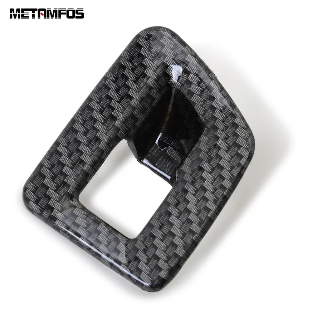 Interior Accessories For Volkswagen VW Atlas Teramont 2017- Carbon Fiber Rear Trunk Tail Door Switch Button Cover Trim