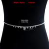 European and American Jewelry, Beach Wind Full Diamond Love Waist Chain Women, Sexy Fashion High-end Single-layer Body Chain