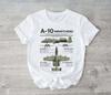 A-10 Warthog Military Jet Spec Infographic Dark Olive Green T-Shirt Unisex T-Shirt