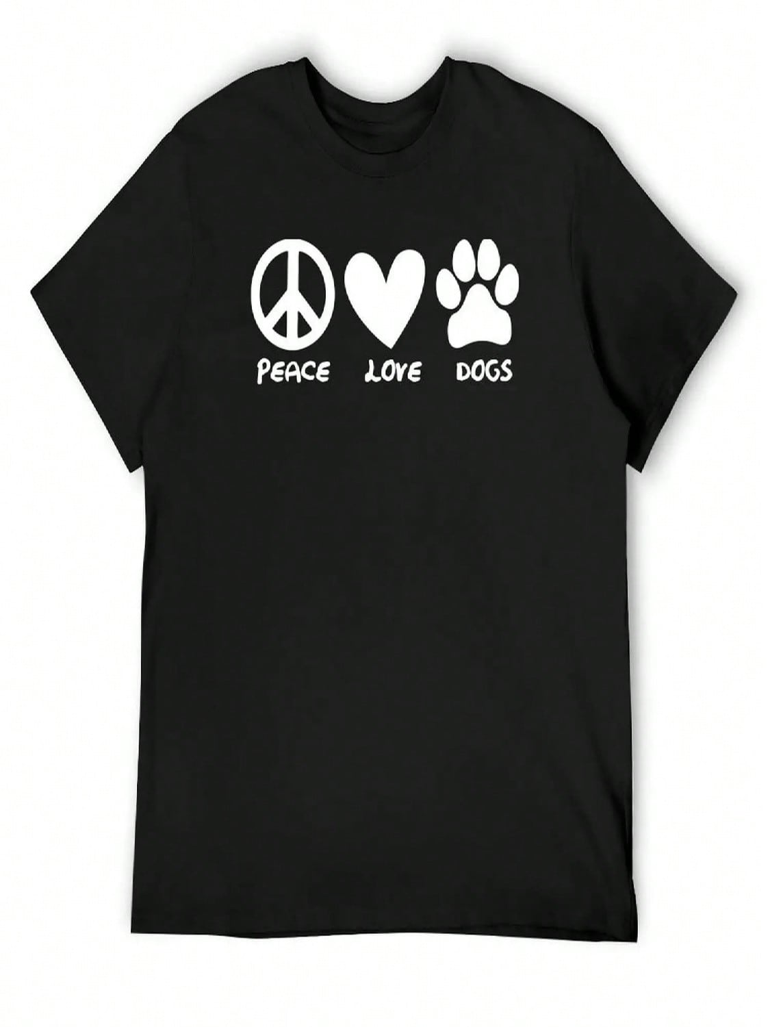 Peace Love Dogs T-Shirt Cute Clothes Hippie Clothes Vintage T Shirt unisex S разноцветный