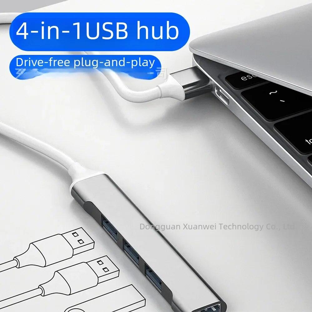 

Док-станция Type-C для Macbook Pro, компьютер, расширитель интерфейса USB 3.0, планшет, разветвитель USB