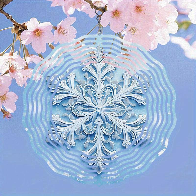 10 Inch Hanging Wind Spinner with 360 Degree Hook for Balcony Garden Decor Spring Summer Outdoor Decoration