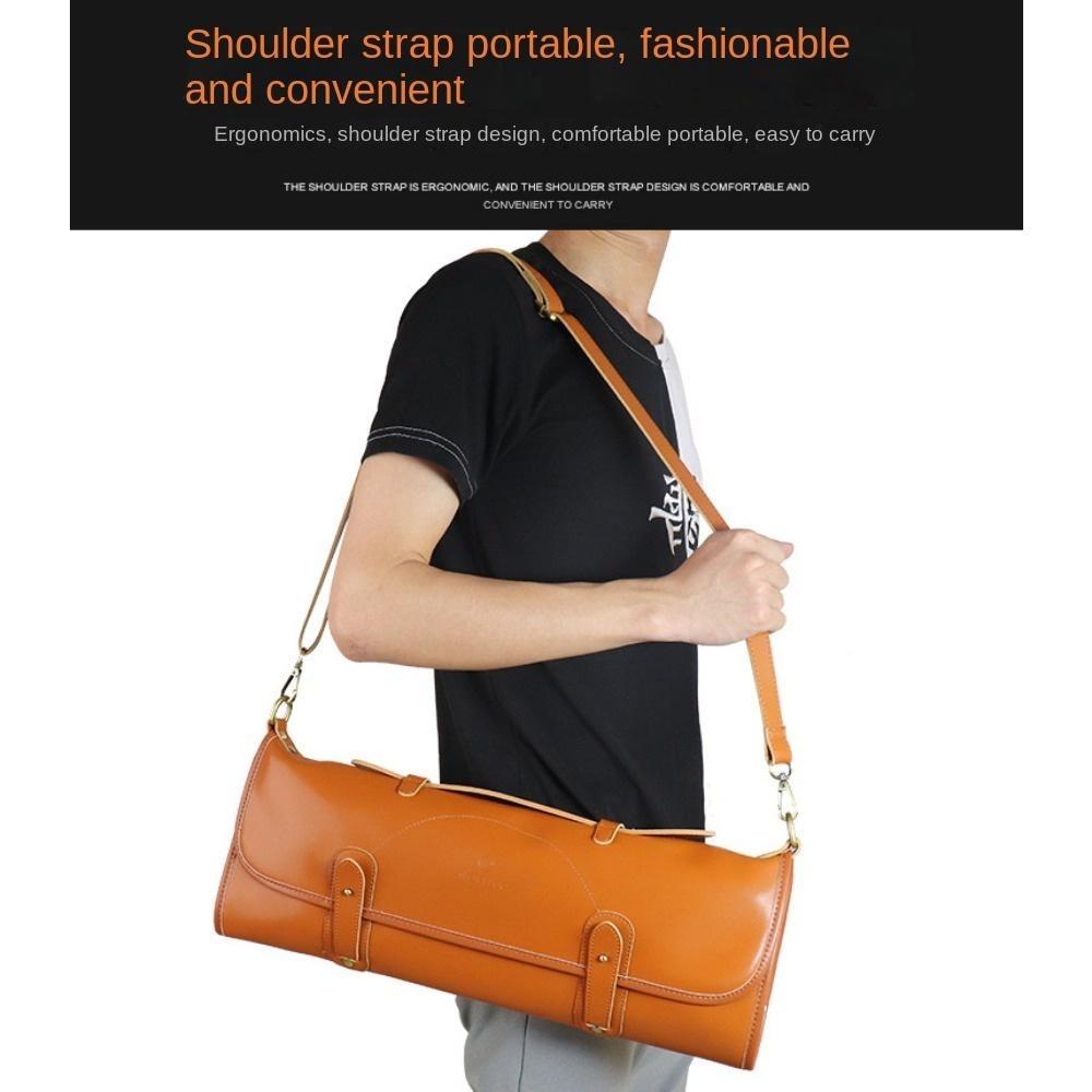 Outdoor Leather Knife Bag, Chef Knife Bag, Cowhide Knife Bag, Outdoor Camping Bag