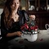 Skull Rose Flower Building Set Artificial Flower Bouquet Building Block Assembly Toy For Men Women Halloween Gift