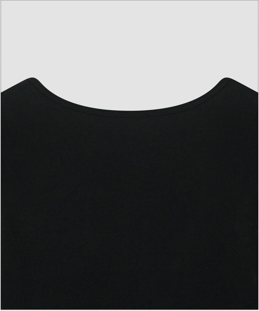 Deolil Lay Scoop Neck T-Black