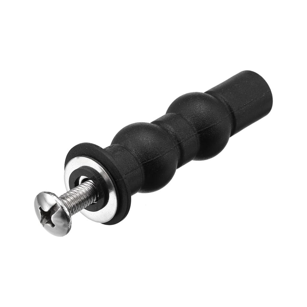 Uxcell Toilet Seat Hinge Screw Expansion Rubber Bolt Top Nut Set for Top Mounted Toilet Seat Hinge Toilet Seat Replacement Parts Kit Washer Diameter