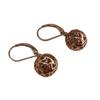 Hollow Rose Gold Heart Shape Drop Earrings Round Ball Silver Plating Girls Woman Long Tassel Drop Earrings Jewelry Gifts