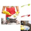 Plastic Dish Cleaning Brush With Suction Cup And Long Handle For Kitchen Scrubbing Tasks