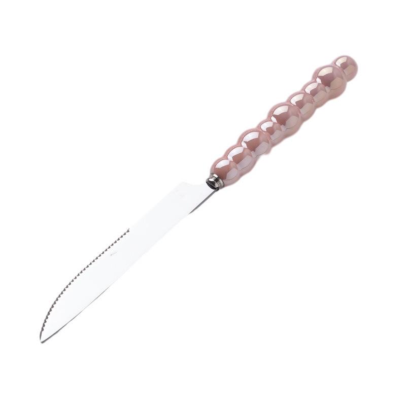 Light Luxury Creative Knife, Fork and Spoon Household Stainless Steel Steak Knife and Fork Western Dessert Spoon Tableware Set High Value