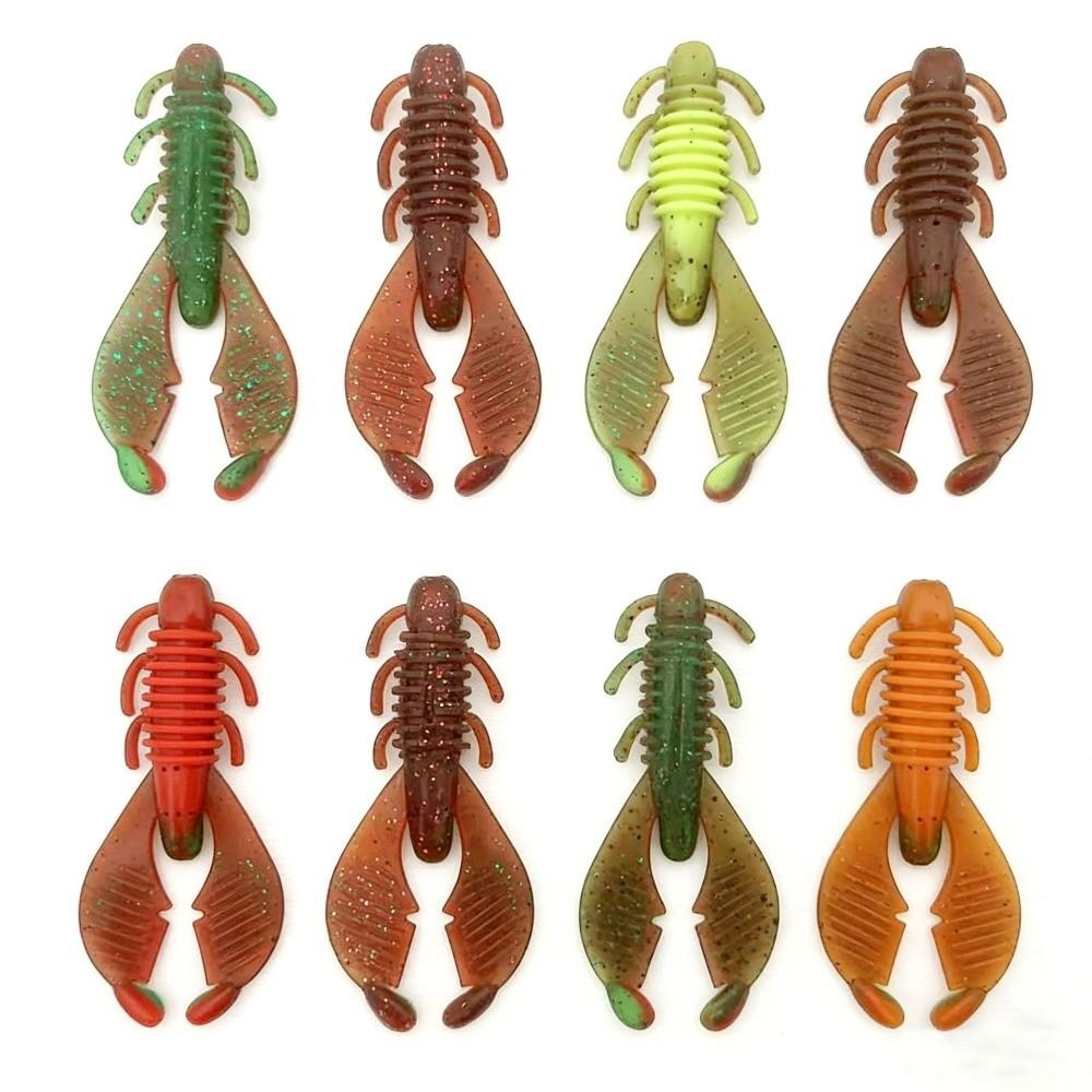 3 Stück Hinderniss Garnelen Weicher Kunstköder Lebensecht Realistischer Köder Kreative Angeln Weiche Köder