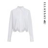 ELLASSAY 2025 Early Spring Lace Hollow French Shirt