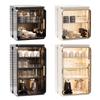 Stackable Plastic Desktop Tea Set Display Rack Large Capacity Desktop Storage Display Shelf for Bathroom Kitchen Home Use