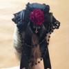 Halloween Hair Ornaments Vintage Lace Top Hat Ribbon Bowknot Gothic Headdress