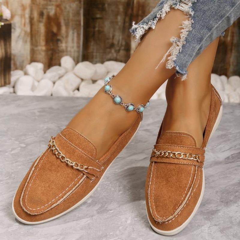 Spring and Autumn One-pedal Lazy Shoes Retro Breathable Doudou Shoes Comfortable Flat Shoes