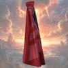 Superhero Red Cape for Kids Adults Halloween Stage Performance Cosplay Costume